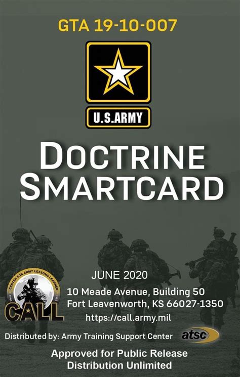 army leader smart cards|army doctrine smart card.